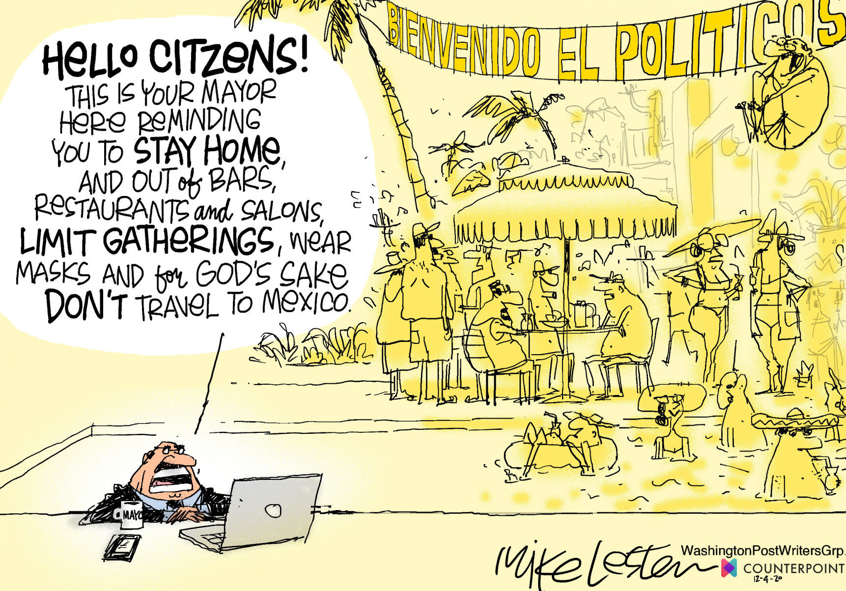 Mike Lester cartoon
